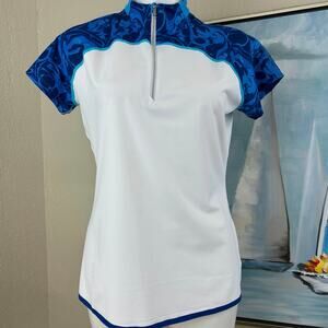 Annika Cutter & Buck Women’s Golf Short Sleeve Shirt Size Med NWT
